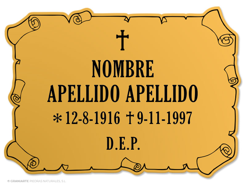 Placa Funeraria PF00305803