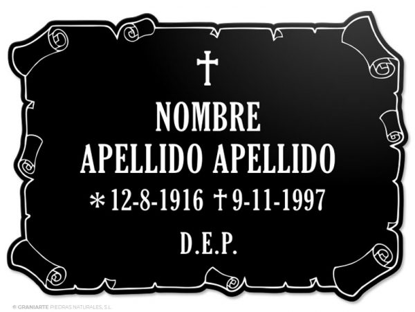 Placa Funeraria PF00306010