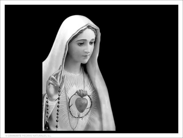 Virgen del Sagrado Corazón - Grabado directo sin formato