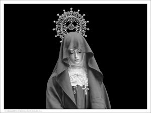 Virgen de la Soledad - Grabado directo sin formato