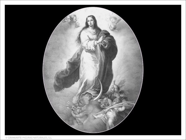 Inmaculada Concepción - Grabado directo en óvalo