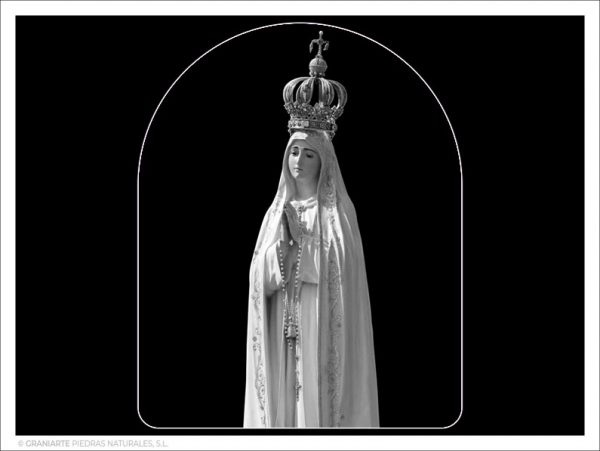 Virgen de Fátima - Grabado directo en capilla