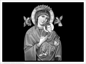 Virgen del Perpetuo Socorro - Grabado directo sin formato