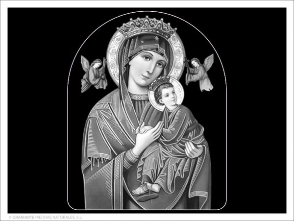 Virgen del Perpetuo Socorro - Grabado directo en capilla