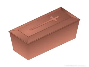 Urna con cruz para restos ABS