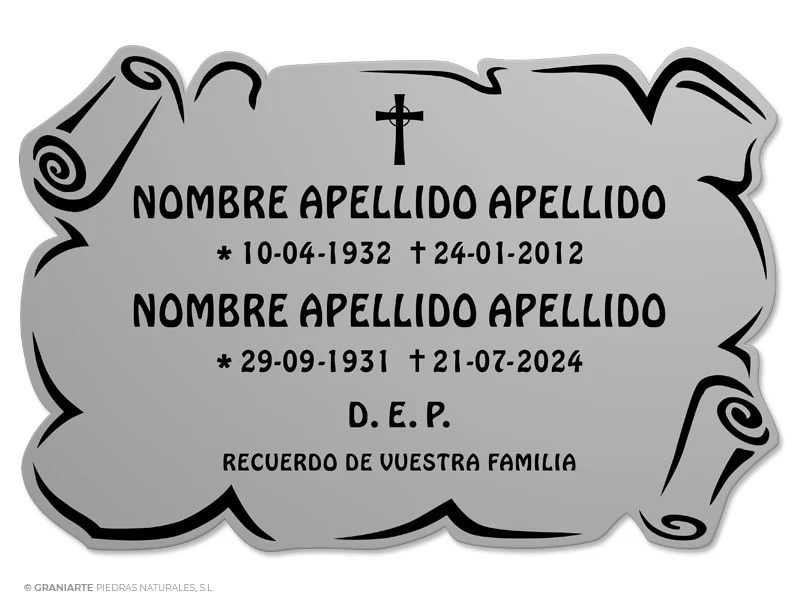 Placa Funeraria PF03005903 Placa Funeraria PF03005903