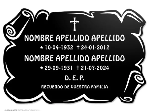 Placa Funeraria PF03006010