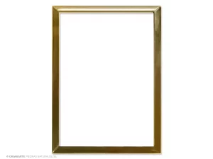 Bisel dorado para fotocerámica rectangular
