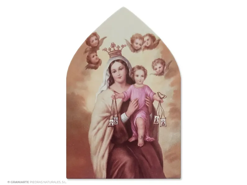 Fotocerámica en capilla apuntada