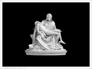 Virgen de la Piedad - Grabado directo sin formato