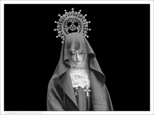 Virgen de la Soledad - Grabado directo sin formato