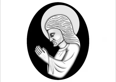Grabado IML.012 Cristo Orante