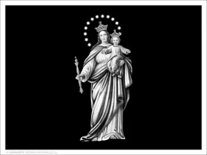 María Auxiliadora - Grabado directo sin formato