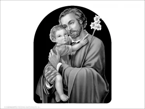 San José - Grabado cajeado en capilla
