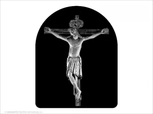 Cristo de Morales - Grabado cajeado en capilla