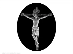 Cristo de Morales - Grabado cajeado en óvalo