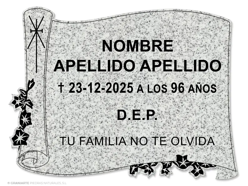 Placa Funeraria PF038G002