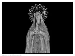 Nuestra Sra. de Lourdes - Grabado directo sin formato